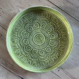Green Embossed Tray 32cm
