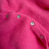 Cropped Sleeve Mohair Cardigan