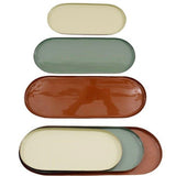 Block Colour Oval Trays