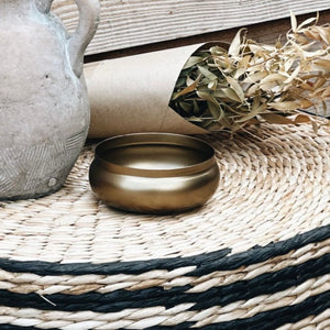 Iron Bowl in Antique Brass
