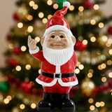 Middle Finger Santa Gnome