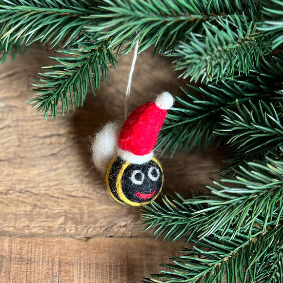 Mini Felt Christmas Bee Decoration