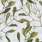 Mistletoe pattern detail on Gisela Graham Christmas paper napkins