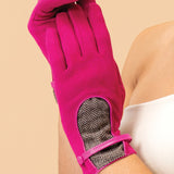 Driving Style Gloves in Fuchsia