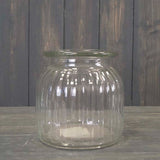 Clear Glass Hurricane Vase