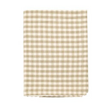 Natural Gingham Tablecloth 203 x 130 cm