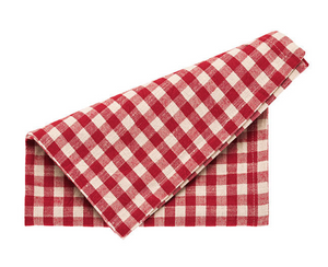 Pair of Red Gingham Napkins