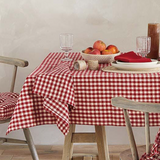 Red Gingham Tablecloth 203 x 130 cm