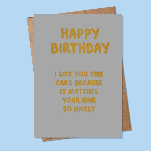 Matches Your Hair Card