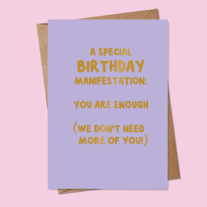 Special Birthday Manifestation Card