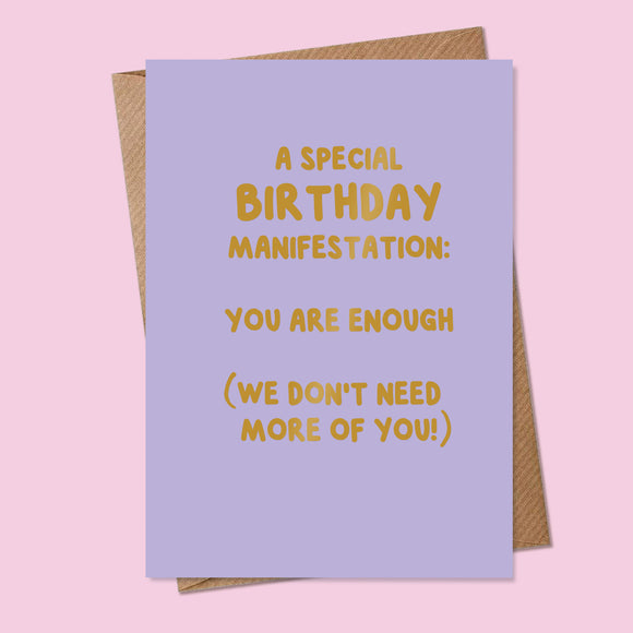 Special Birthday Manifestation Card