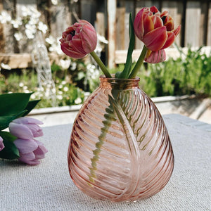 Rose Pink Leaf Vase