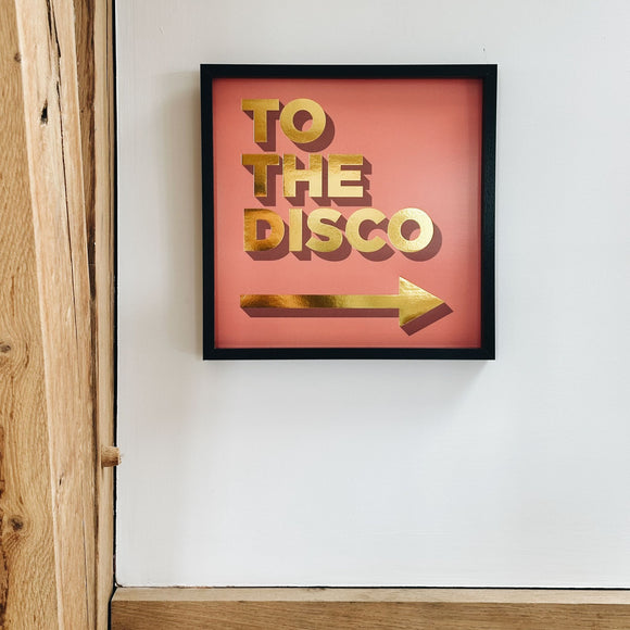 To The Disco Framed Print