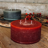 Rustic 3 Wick Candle in Rouge