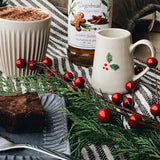 Mini Ceramic Jug with Holly