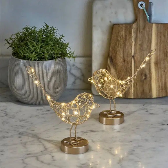 LED Robin Light - Gold