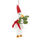 Handmade Felt Christmas Duck Decoration