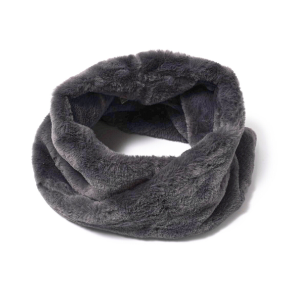 Faux Fur Snood - Grey