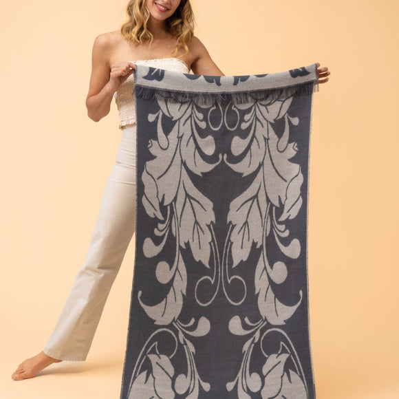 Opulent Scarf in Charcoal