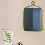 Antiqued Brass Mirror