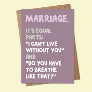 Marriage Card