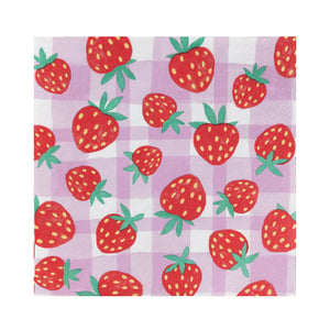 Mellow Strawberry Paper Napkins