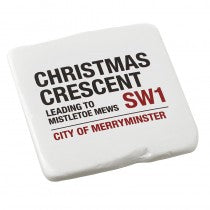 Christmas Crescent Coaster
