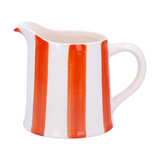 Orange Striped Stoneware Jug