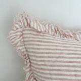 Pink Ticking Stripe Linen Cushion 50x30cm (Copy)