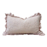 Pink Ticking Stripe Linen Cushion 50x30cm (Copy)