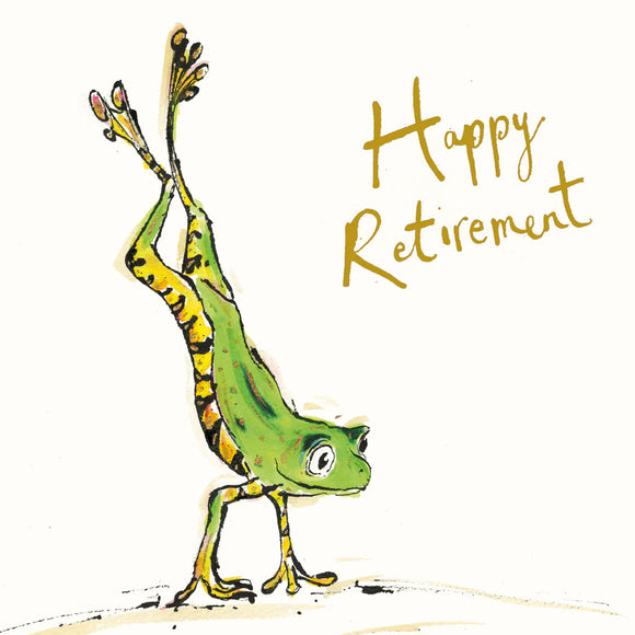 Happy Retirement Frog Card