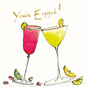 You're Engaged Cocktail Card