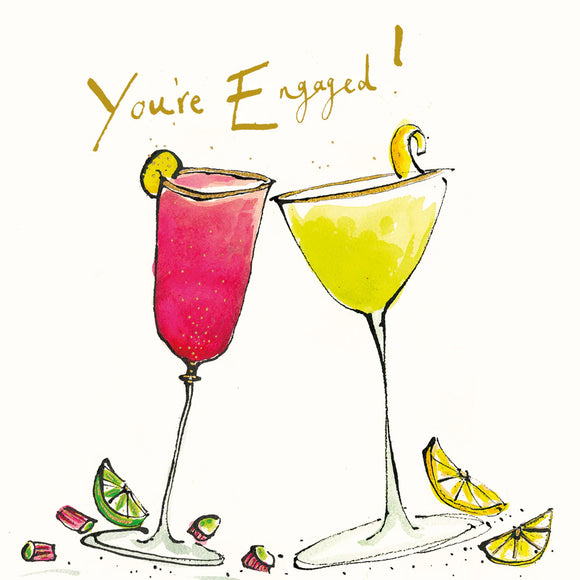 You're Engaged Cocktail Card
