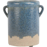 Green and Blue Dipped Jar