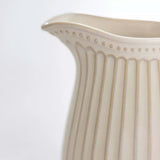 Small Ribbed Jug in Off White
