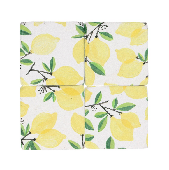 Pack of Four Lemon Tree Coasters