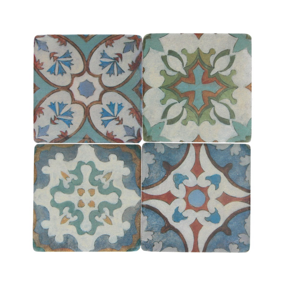 Pack of Four Mosaic Coasters