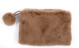 Faux Fur Make Up Bags