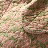 Pink and Green Paisley Quilt
