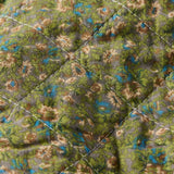 Olive, Blue and Pale Pink Quilt