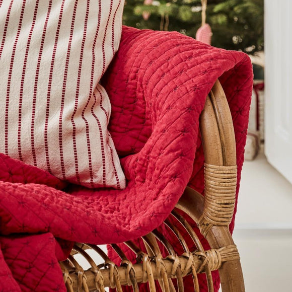 Red Cross Stitch Quilt