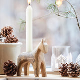 Wooden Horse Candleholder