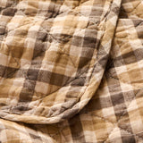 Coffee Checked Quilt