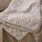 Earth and White Stripe Quilt