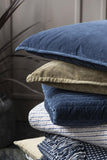Velvet Cushion in Indigo