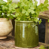 Olive Green Glazed Pot