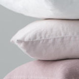 Shell Pink Linen Square Cushion