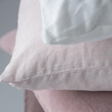 Shell Pink Linen Square Cushion