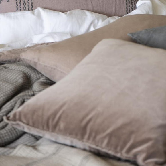 Velvet Cushion in Caramel