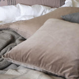 Velvet Cushion in Caramel